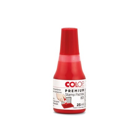 Flacon Encre à tampon - Colop E110 - rouge - 25 ml Flacon Encre à tampon - Colop E110 - rouge - 25 ml