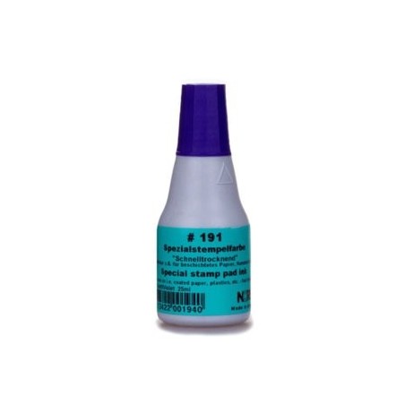 FLACON ENCRE TAMPON SECHAGE RAPIDE - COLOP E191 - BLEU - 25 ML