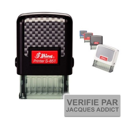 Tampon personnalisé - Shiny Printer S-851 - 1 ligne max - 26x10 mm Tampon personnalisé - Shiny Printer S-851 - 1 ligne max - 26x10 mm