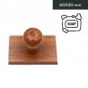 Tampon acrylique pour savon et céramique - 60X20mm