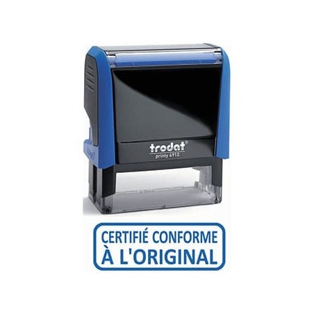 Tampon CERTIFIE CONFORME A L'ORIGINAL Trodat XPrint Bleu Tampon CERTIFIE CONFORME A L'ORIGINAL Trodat XPrint Bleu
