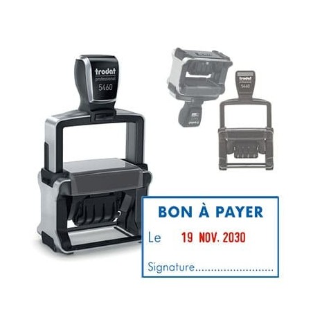 Tampon dateur Trodat 5460L19 Bon à payer Tampon dateur Trodat 5460L19 Bon à payer
