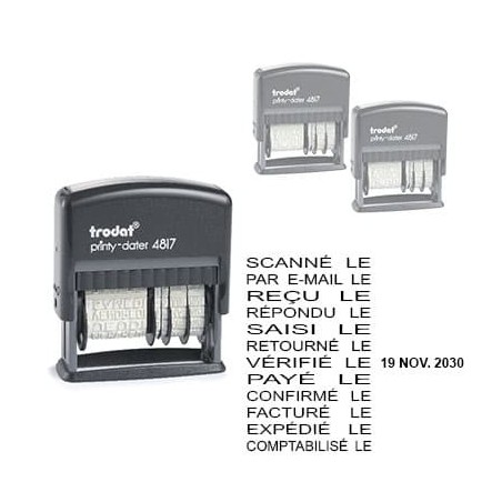 Tampon dateur formule Trodat 4817A Tampon dateur formule Trodat 4817A