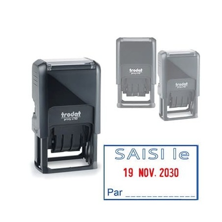 Tampon formule dateur Trodat 4750L3 Saisi le Tampon formule dateur Trodat 4750L3 Saisi le