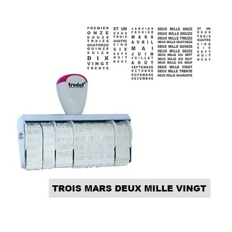 Tampon Dateur Trodat 10416TL encrage séparé - 4x85mm Tampon Dateur Trodat 10416TL encrage séparé - 4x85mm