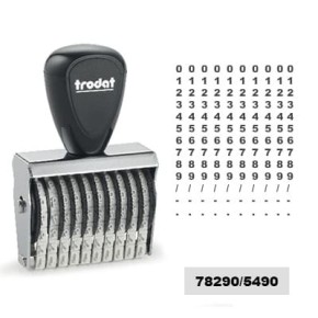 Tampon numéroteur Trodat 15310 encrage séparé - 10 bandes - 3x32mm