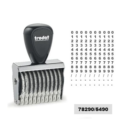 Tampon numéroteur Trodat 15310 encrage séparé - 10 bandes - 3x32mm Tampon numéroteur Trodat 15310 encrage séparé - 10 bandes - 3x32mm