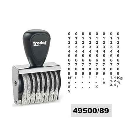 Tampon numéroteur Trodat 1548 encrage séparé - 8 bandes - 4x32mm Tampon numéroteur Trodat 1548 encrage séparé - 8 bandes - 4x32mm