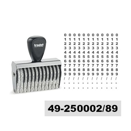 Tampon numéroteur Trodat 15512 encrage séparé - 12 bandes - 5x60mm Tampon numéroteur Trodat 15512 encrage séparé - 12 bandes - 5x60mm