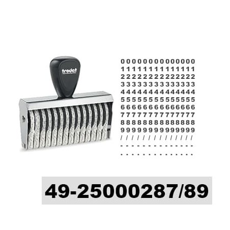 Tampon numéroteur Trodat 15514 encrage séparé - 14 bandes - 5x71mm
