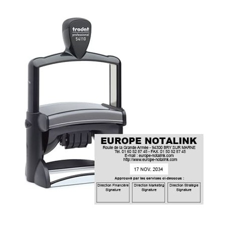 Tampon Dateur Trodat 54110 Metal Line Tampon Dateur Trodat 54110 Metal Line