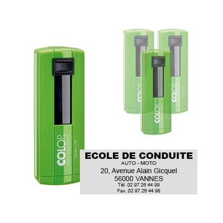Tampon Colop Pocket Plus 40 Green Line Tampon Colop Pocket Plus 40 Green Line