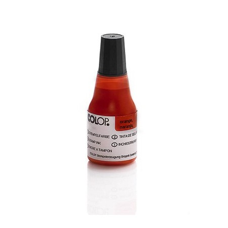 Flacon Encre à tampon - Néon UV - Colop E117 - Orange foncé - 25 ml Flacon Encre à tampon - Néon UV - Colop E117 - Orange foncé - 25 ml