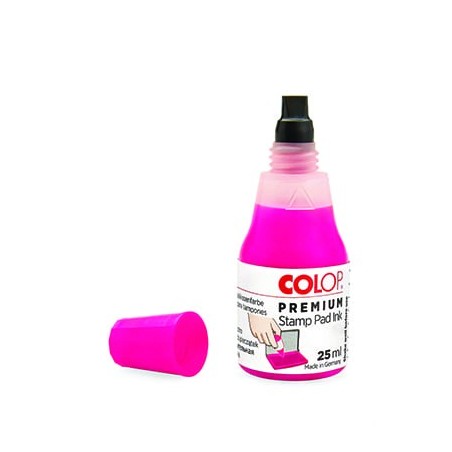 Flacon Encre à tampon - Néon UV - Colop E117 - Rose - 25 ml Flacon Encre à tampon - Néon UV - Colop E117 - Rose - 25 ml
