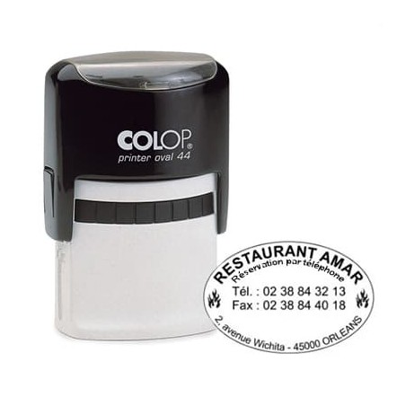 Tampon Colop Printer Line Ovale 44 - 5 lignes max. - 44x28 mm Tampon Colop Printer Line Ovale 44 - 5 lignes max. - 44x28 mm