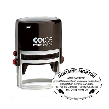 Tampon Colop Printer Line Ovale 55 - 7 lignes max. - 55x35 mm Tampon Colop Printer Line Ovale 55 - 7 lignes max. - 55x35 mm