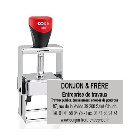 Tampon Colop Expert Line 3100 - 6 lignes max. - 41x24 mm Tampon Colop Expert Line 3100 - 6 lignes max. - 41x24 mm