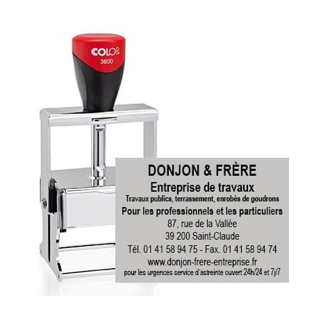 Tampon Colop Expert Line 3600 - 9 lignes max. - 58x37 mm Tampon Colop Expert Line 3600 - 9 lignes max. - 58x37 mm