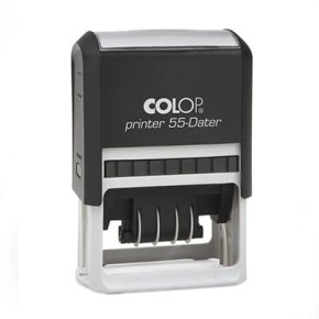 Tampon dateur Colop Printer 55 - 3+3 lignes - 60x40 mm