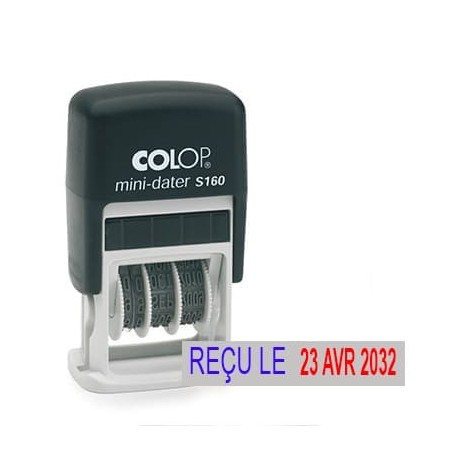 Tampon mini dateur Colop S160 - 1 ligne max. - 25x5 mm Tampon mini dateur Colop S160 - 1 ligne max. - 25x5 mm