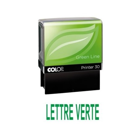 Tampon formule LETTRE VERTE - Colop Printer 30 - 47 x 18 mm