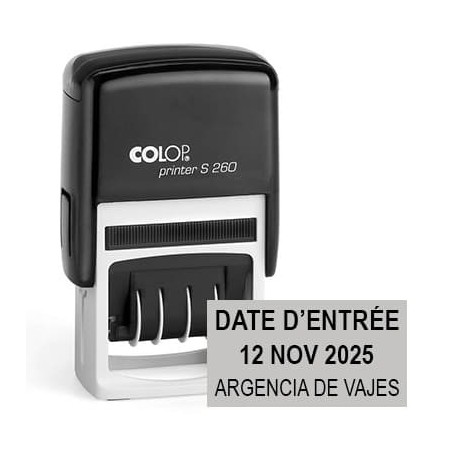 Tampon dateur Colop S220 - 1+1 lignes - 45x24mm