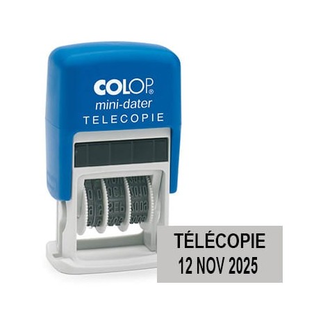 Tampon mini dateur Colop S160/L3 - TELECOPIE - 4mm