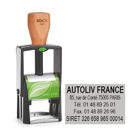 Tampon Colop Green Line 2300 - 5 lignes max. - 45x30 mm Tampon Colop Green Line 2300 - 5 lignes max. - 45x30 mm