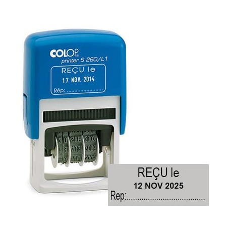 Tampon dateur Colop S260/L1 - Reçu le...par