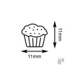 Empreinte muffin pour carte de fidélité