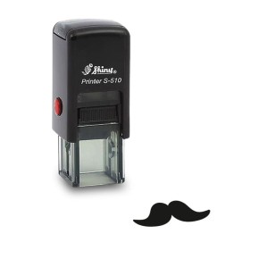 Tampon carte de fidélité barbier - Moustache
