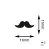 Empreinte moustache pour tampon carte de fidélité barbier