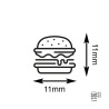 empreinte burger pour tampon carte de fidélité restaurant