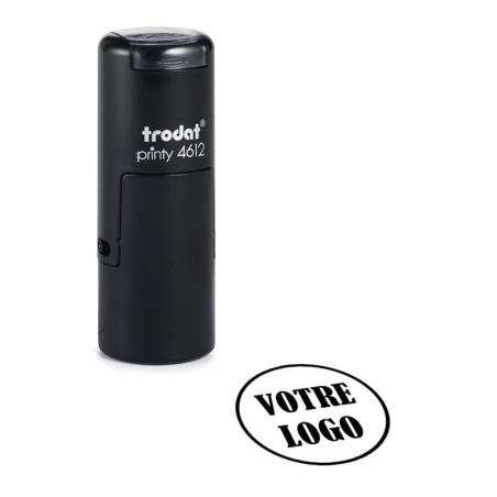 Tampon Trodat 4612 personnalisé pour carte de fidélité noir Tampon Trodat 4612 personnalisé pour carte de fidélité noir