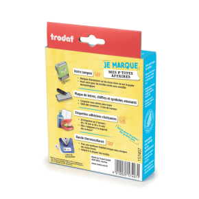 Kit tampon textile Trodat avec pince et jeu de lettres