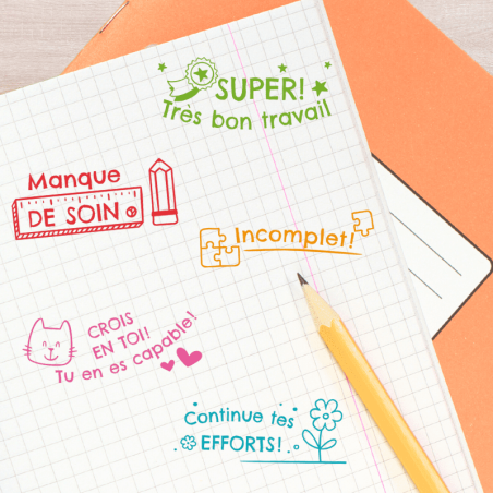Kit de 5 tampons pour enseignant n°3 Kit de 5 tampons pour enseignant n°3