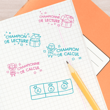 Kit de 5 tampons pour enseignant n°5 Kit de 5 tampons pour enseignant n°5