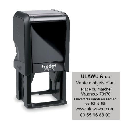 Tampon Trodat Printy 4924 - 8 Lignes personnalisables - 40X40 Tampon Trodat Printy 4924 - 8 Lignes personnalisables - 40X40
