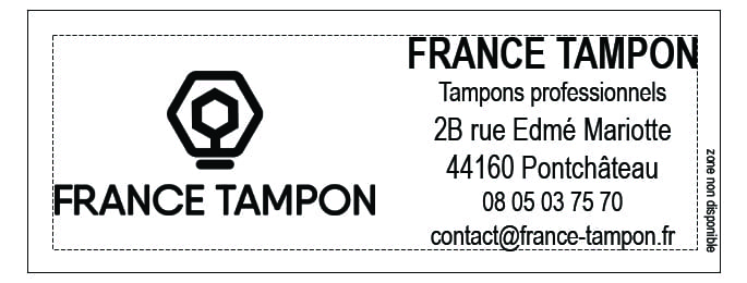 maquette tampon encreur profesionnel