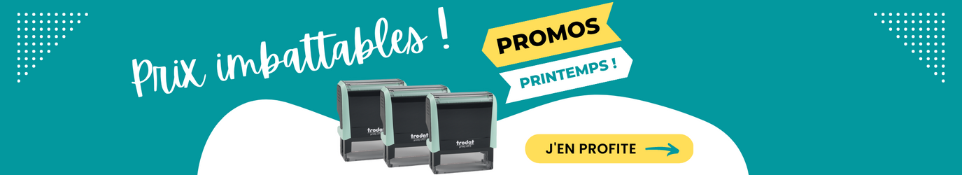 Promo printemps, votre tampon pas cher !