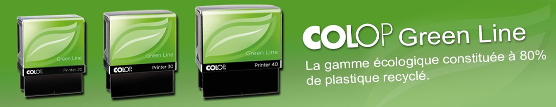Colop Green Line, gamme écologique de tampons encreurs Colop Green Line, gamme écologique de tampons encreurs
